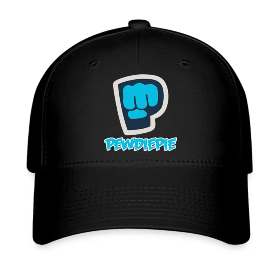PewDiePie Black Twill Cap Baseball
