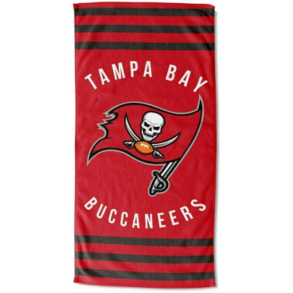 Tampa Bay Buccaneers Stripes Beach Towel