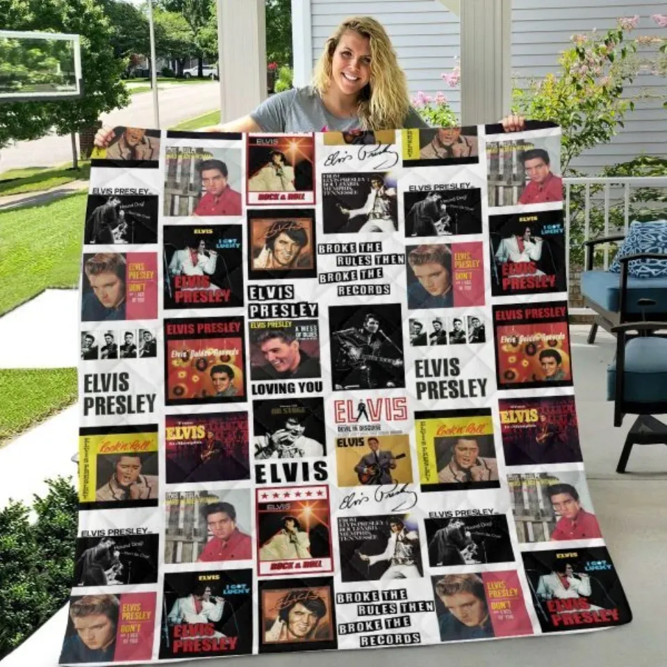 Elvis Presley Quilt Blanket for Home & Living