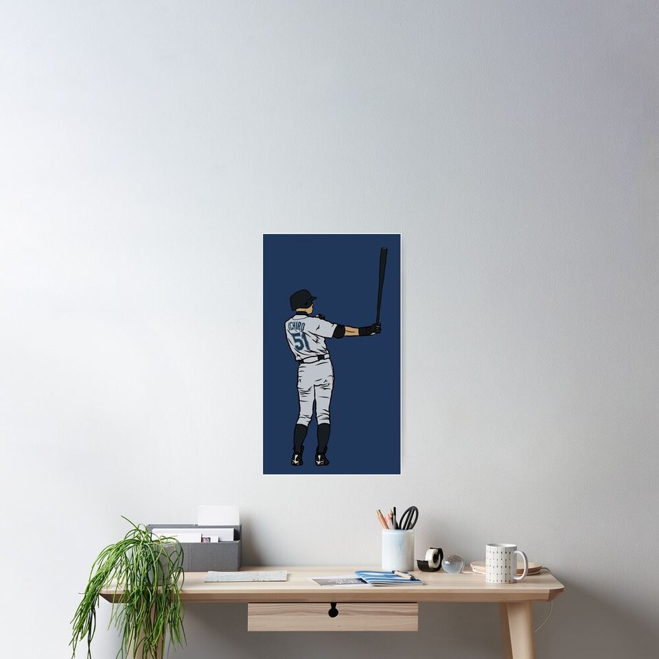 Ichiro Batting Ritual Poster