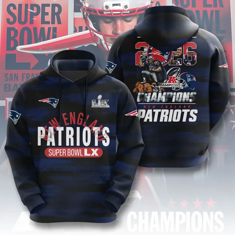 Patriots 2025 AFC Champions 3D Apparel