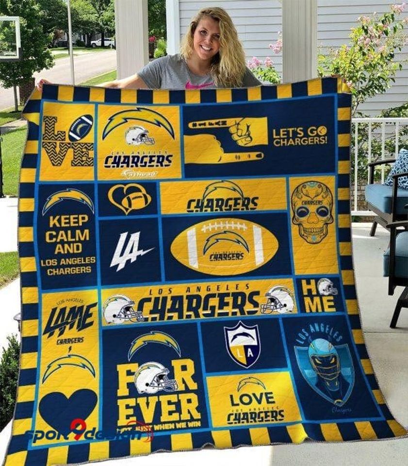 Los Angeles Chargers Blanket, Gift For Fans