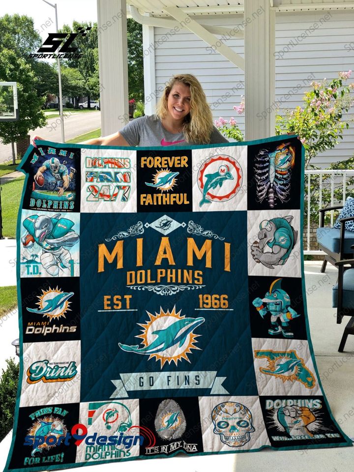 Miami Dolphins Blanket, Gift For Fans