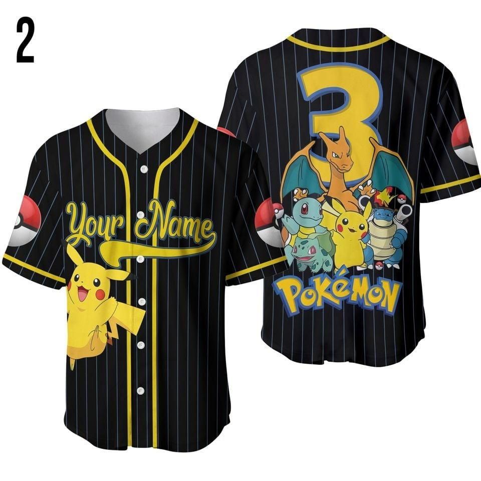 Personalized PKM Baseball Jersey for Birthday Gift