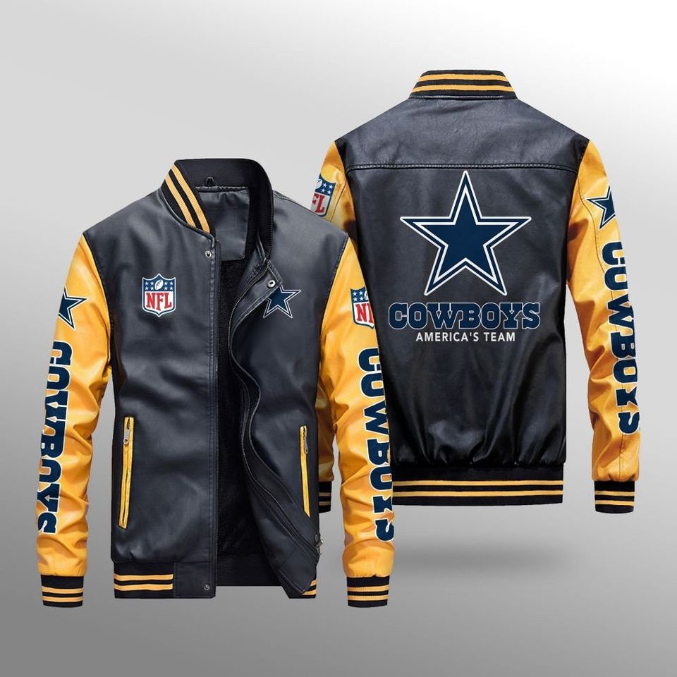 Dallas Cowboys Leather Varsity Jackets, Football Jacket