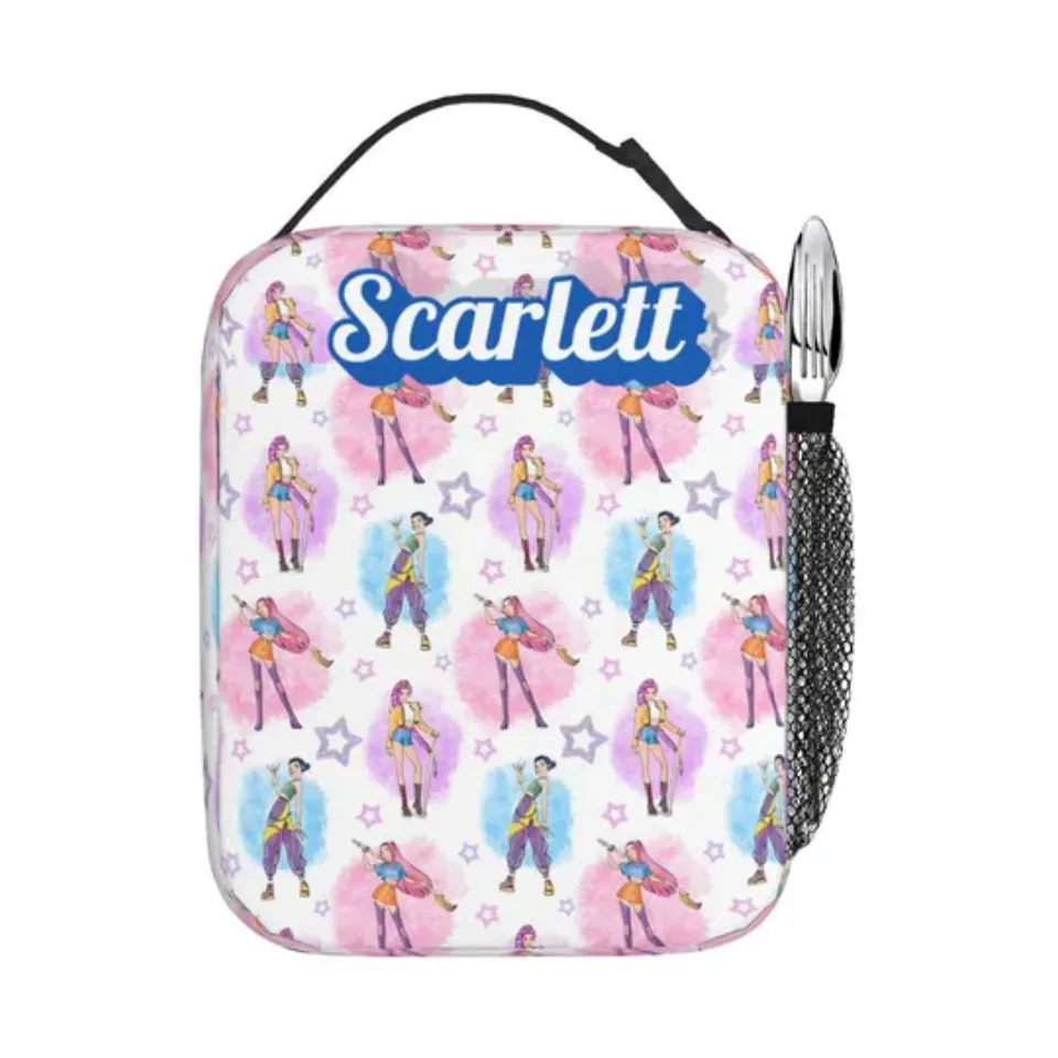 Kpop Demon Hunter Lunch Bag for Kids, Huntrix Lunch Bag