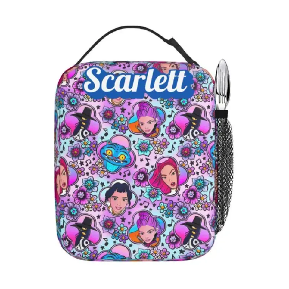 Kpop Demon Hunter Lunch Bag for Kids, Huntrix Lunch Bag