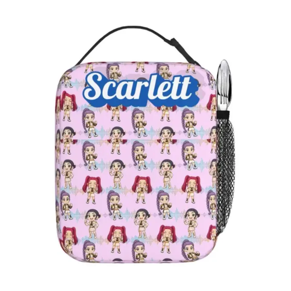 Kpop Demon Hunter Lunch Bag for Kids, Huntrix Lunch Bag