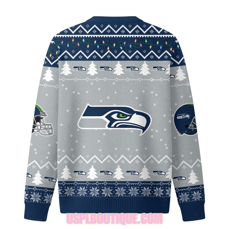 Seattle Seahawks x Christmas Knitted Cardigan Jacket