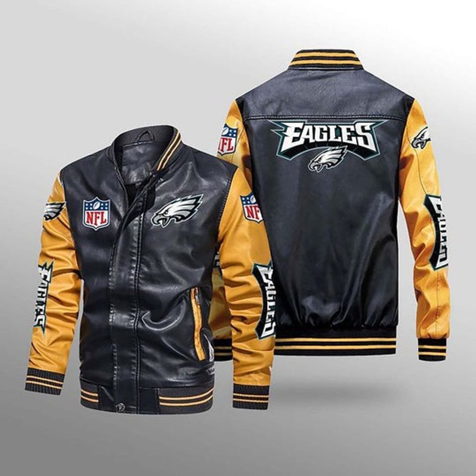 Philadelphia Eagles Leather Varsity Jackets
