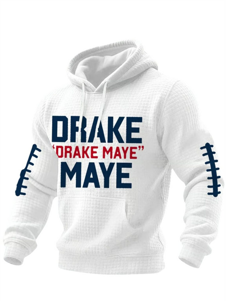 2026 NE Patriots Drake Orake Maye Maye Waffle Hoodie
