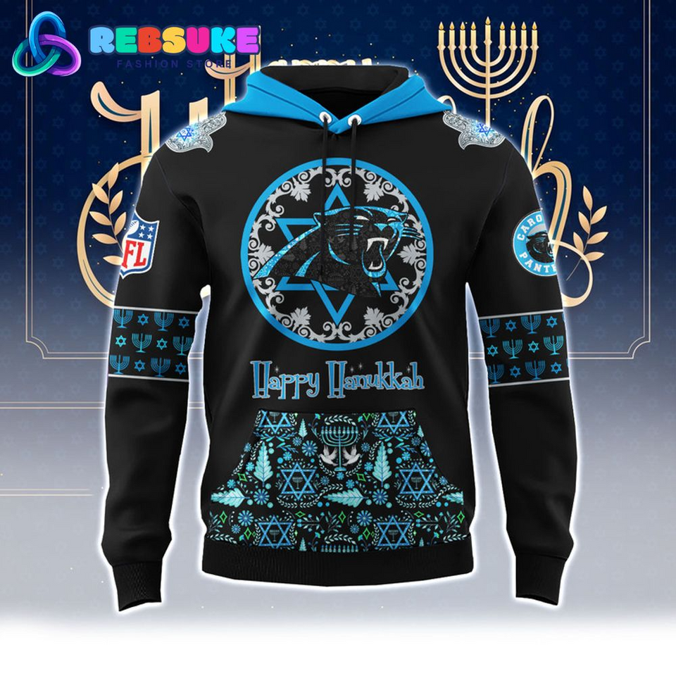 Carolina Panthers football Hanukkah Holiday Hoodie
