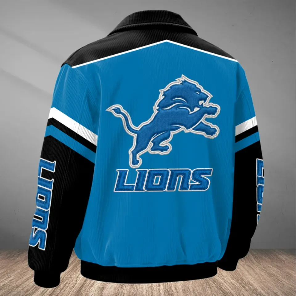 Detroit Lions Classic Varsity Bomber Jacket
