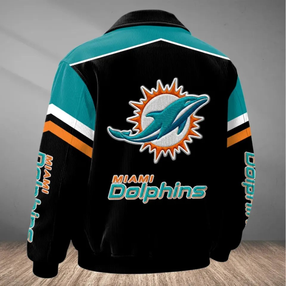 Miami Dolphins Classic Varsity Bomber Jacket