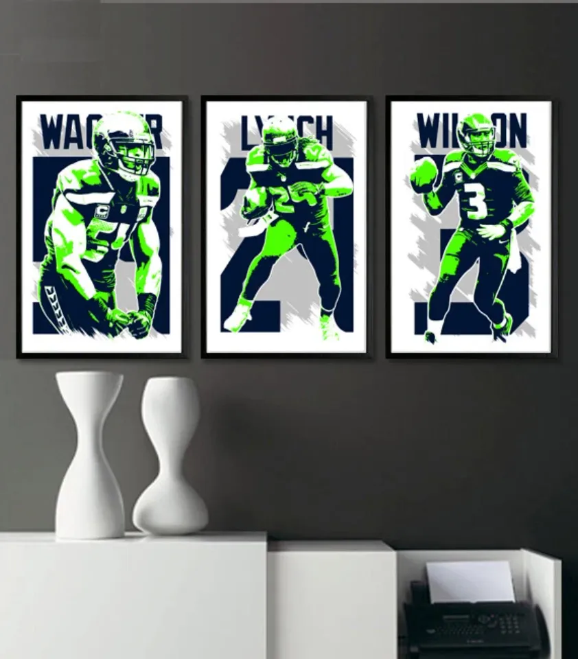 Seattle Seahawks Art Print Poster Fan Vertical Premium Matte