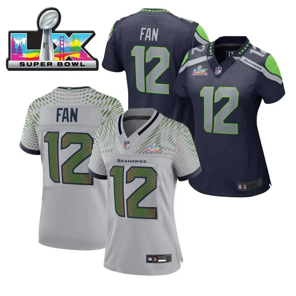 Seahawkss #12 Fan Super B.owl LX Patch Limited Stitched Jersey