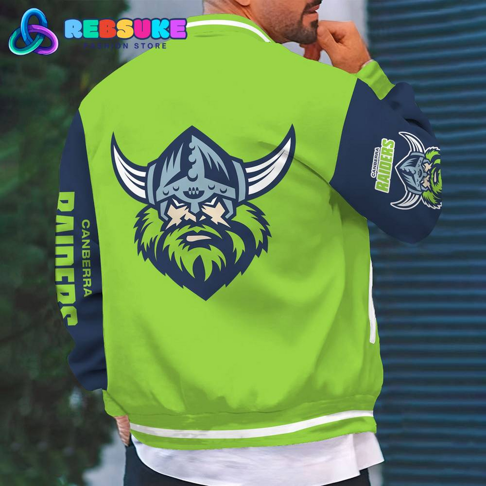 Canberra Raiders NRL Custom Name Baseball Jacket