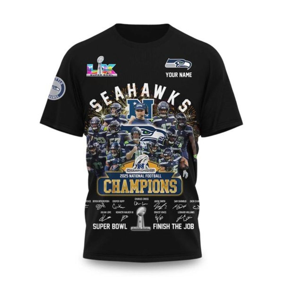 Seahawks NFC Championship Game 2025 2026 3D Shirt