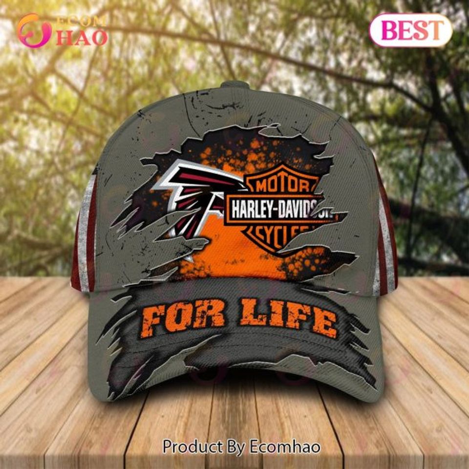 Haarleyy Davidson x Atlanta Falcons Cap Allover Print