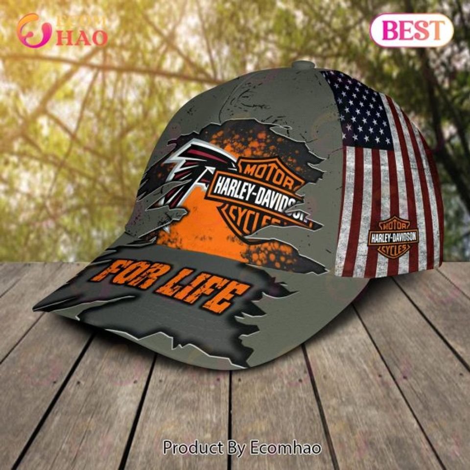 Haarleyy Davidson x Atlanta Falcons Cap Allover Print