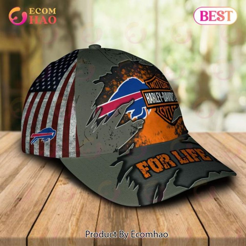 Haarleyy Davidson x Buffalo Bills Cap Allover Print