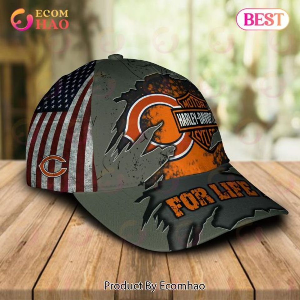 Haarleyy Davidson x Chicago Bears Cap Allover Print