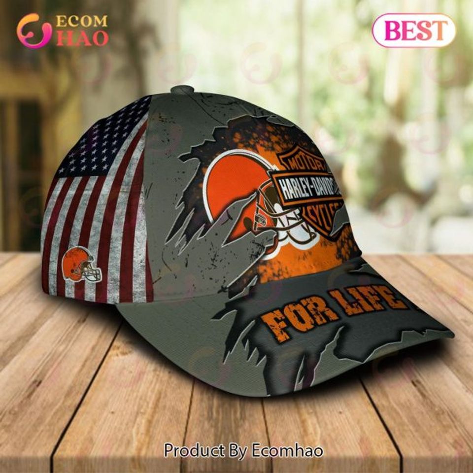 Haarleyy Davidson x Cleveland Browns Cap Allover Print