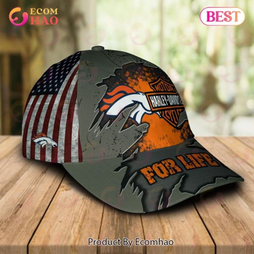 Haarleyy Davidson x Denver Broncos Cap Allover Print