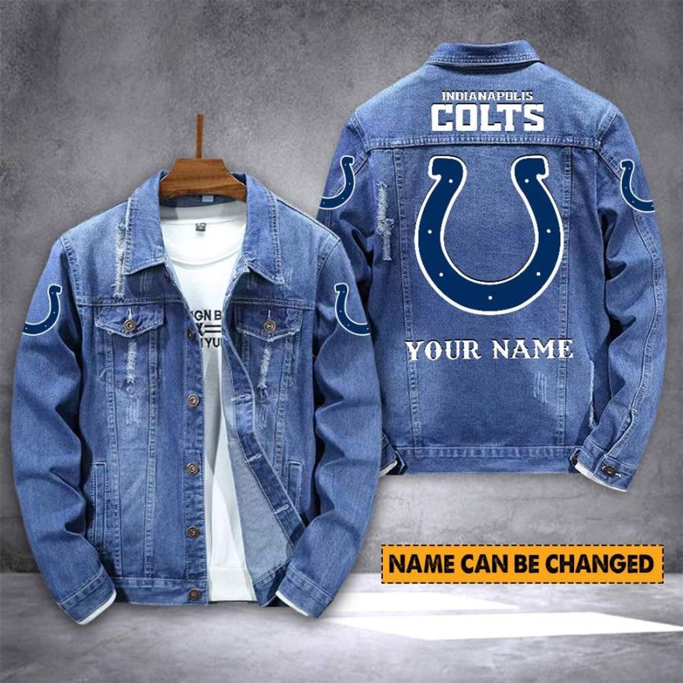 Indianapolis Coltss Personalized New Denim Jacket