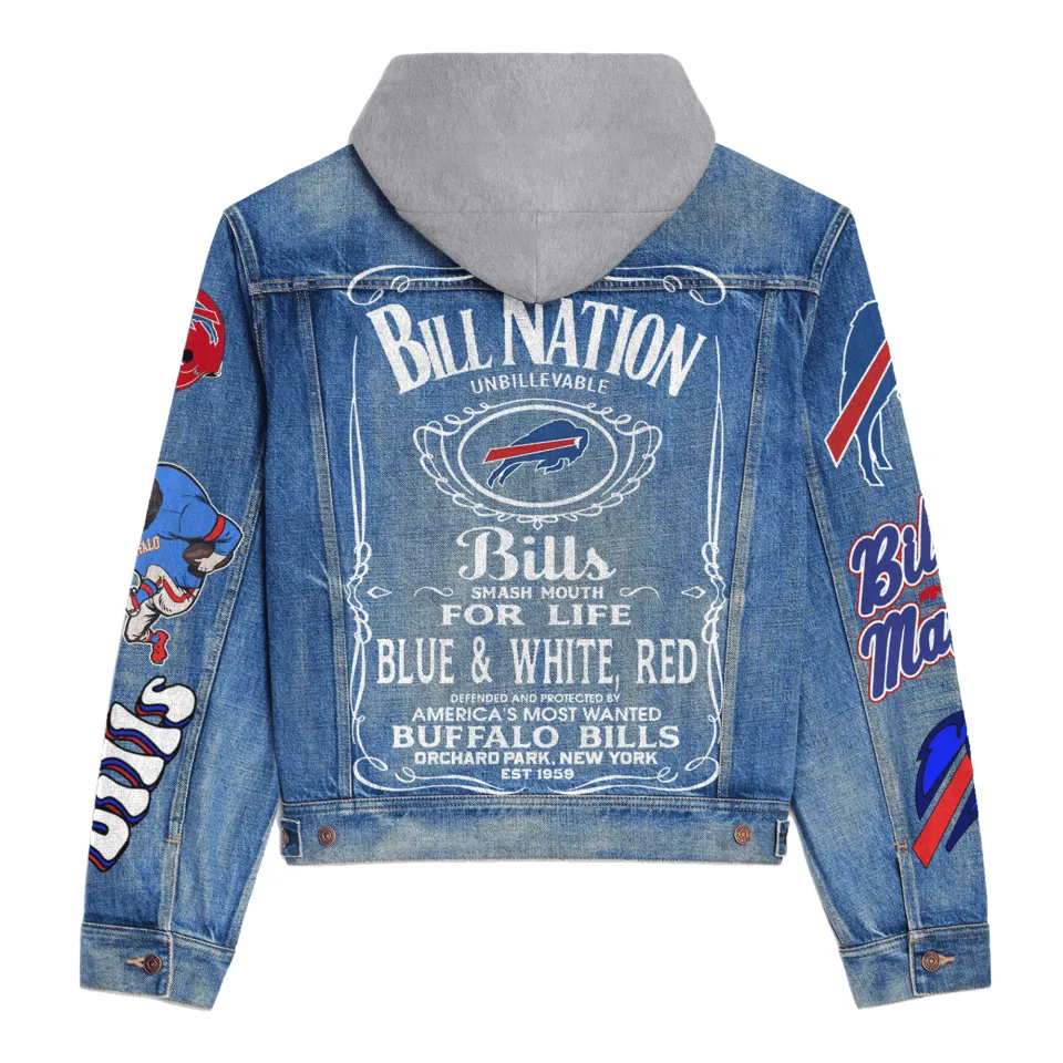 Buffalo Billss Premium Hooded Denim Jacket New Collection AZBTHDJ000161