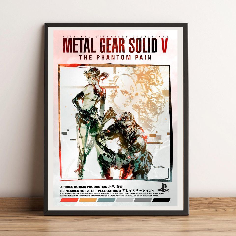 Metal Gear Solid 5 Cover Poster