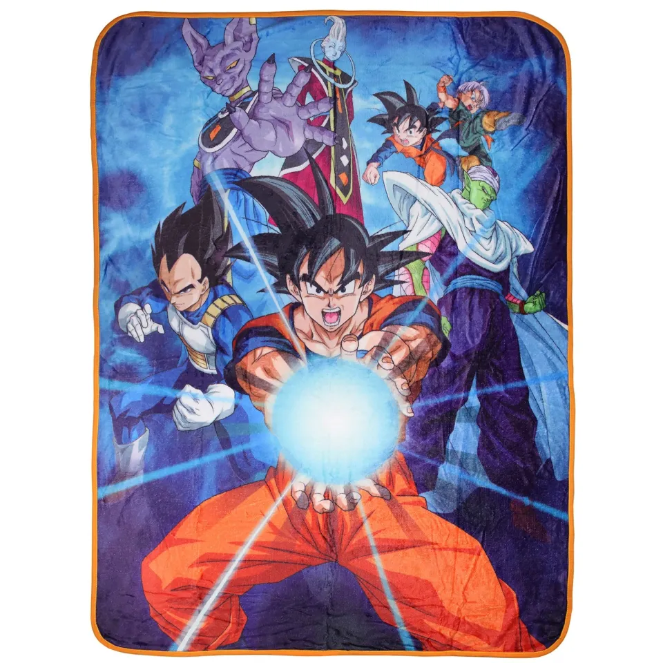 Dragon Ball Kamehameha Group Plush Fleece Fleece Blanket