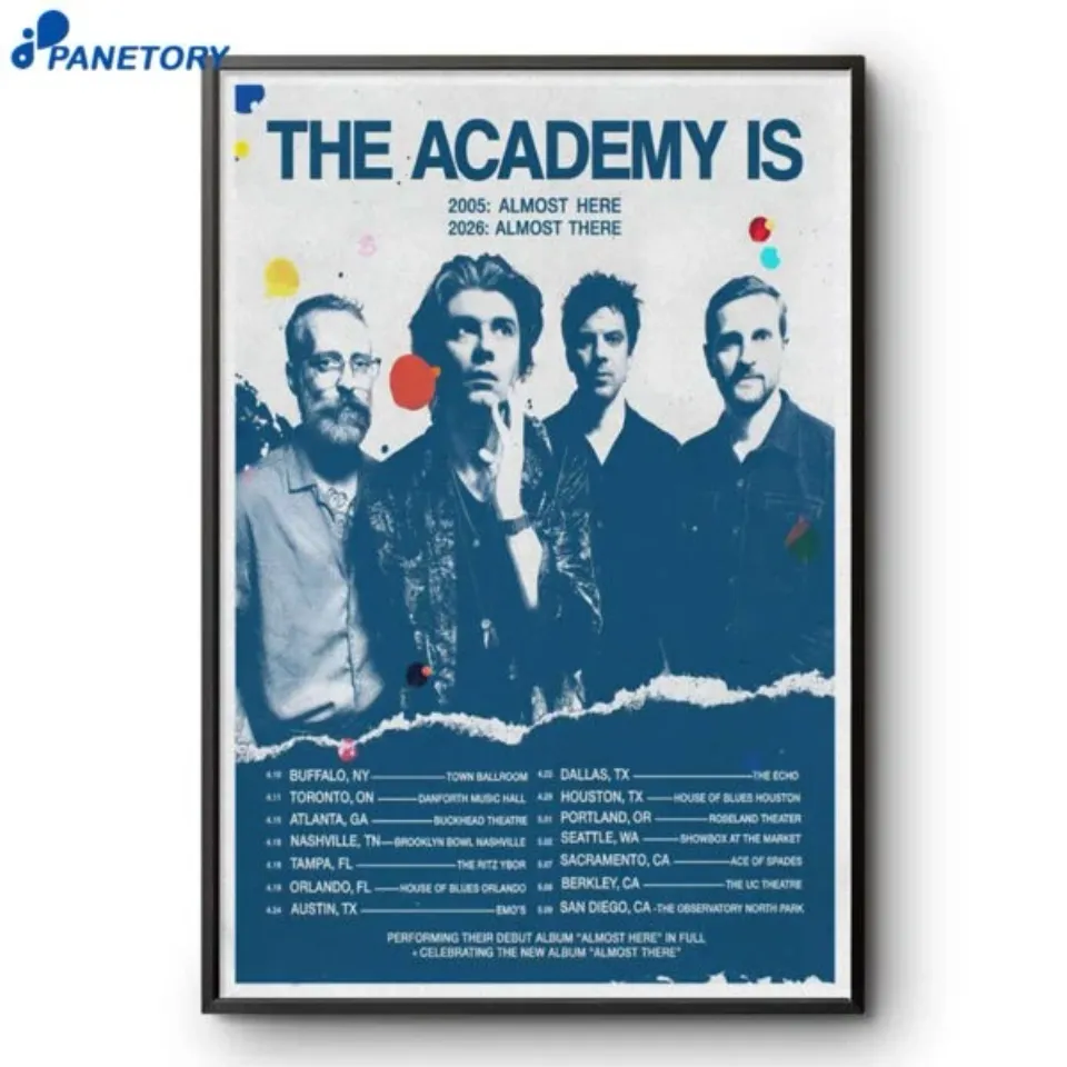 Academy IS Spring Tour 2026 Music Poster