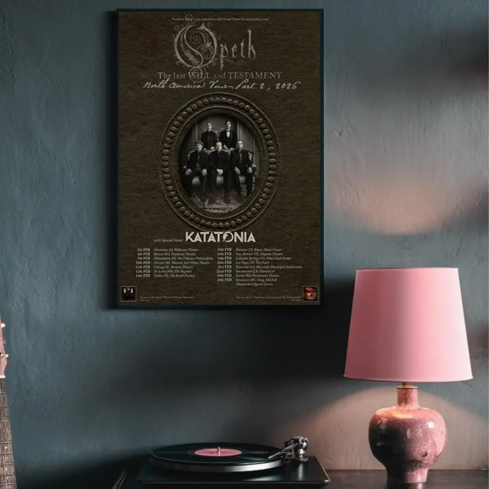 Opeth The Last Will And Testament Tour 2026 Poster