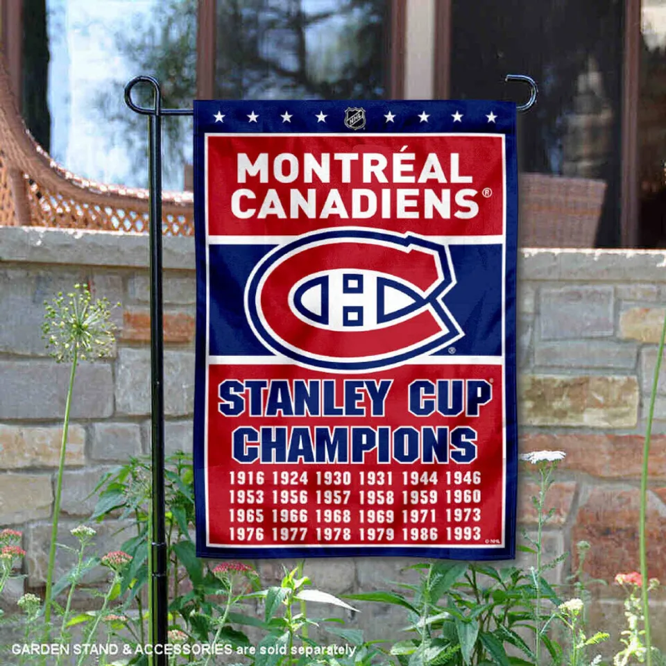 Montreal Canadiens 24 Time Stanley Cup Champions Flag Graden Flag