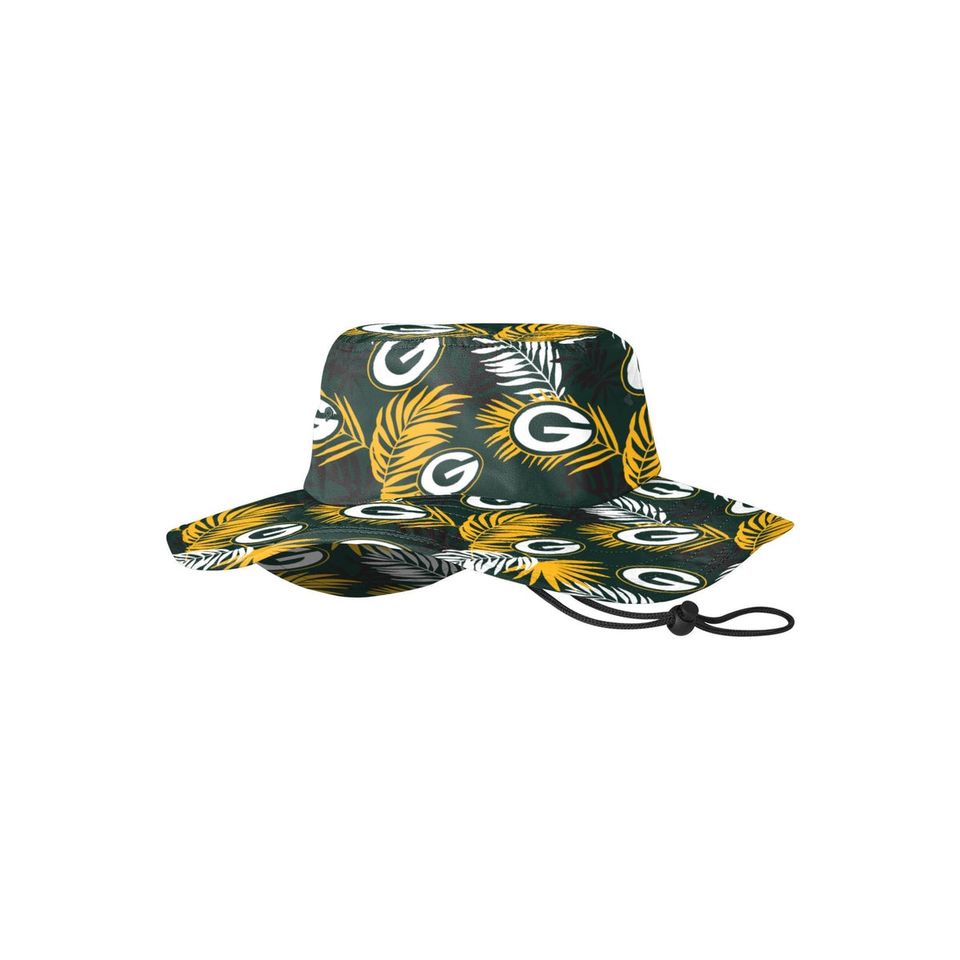 Green Bay Packers football Floral Boonie Hat