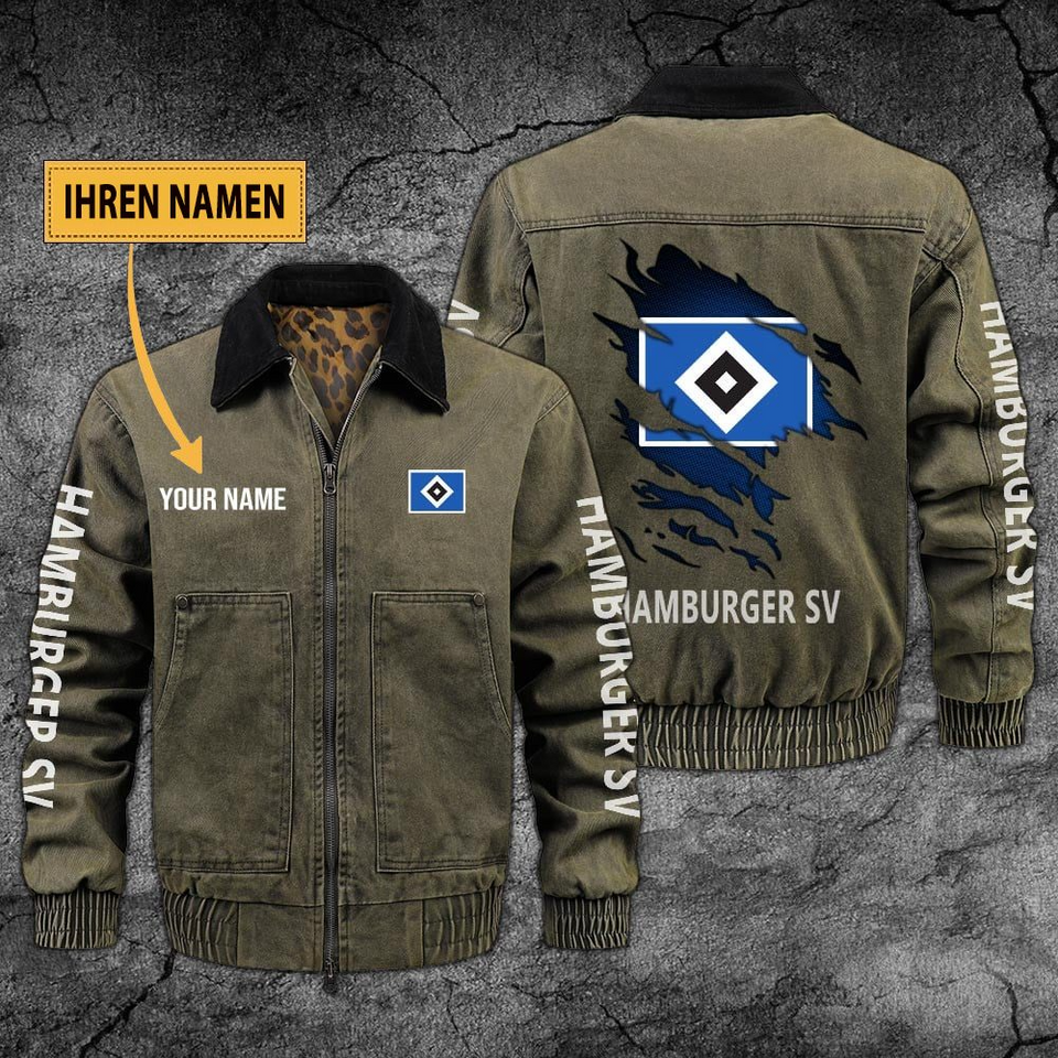 Personalized Hamburger SV Collared Bomber Jackets