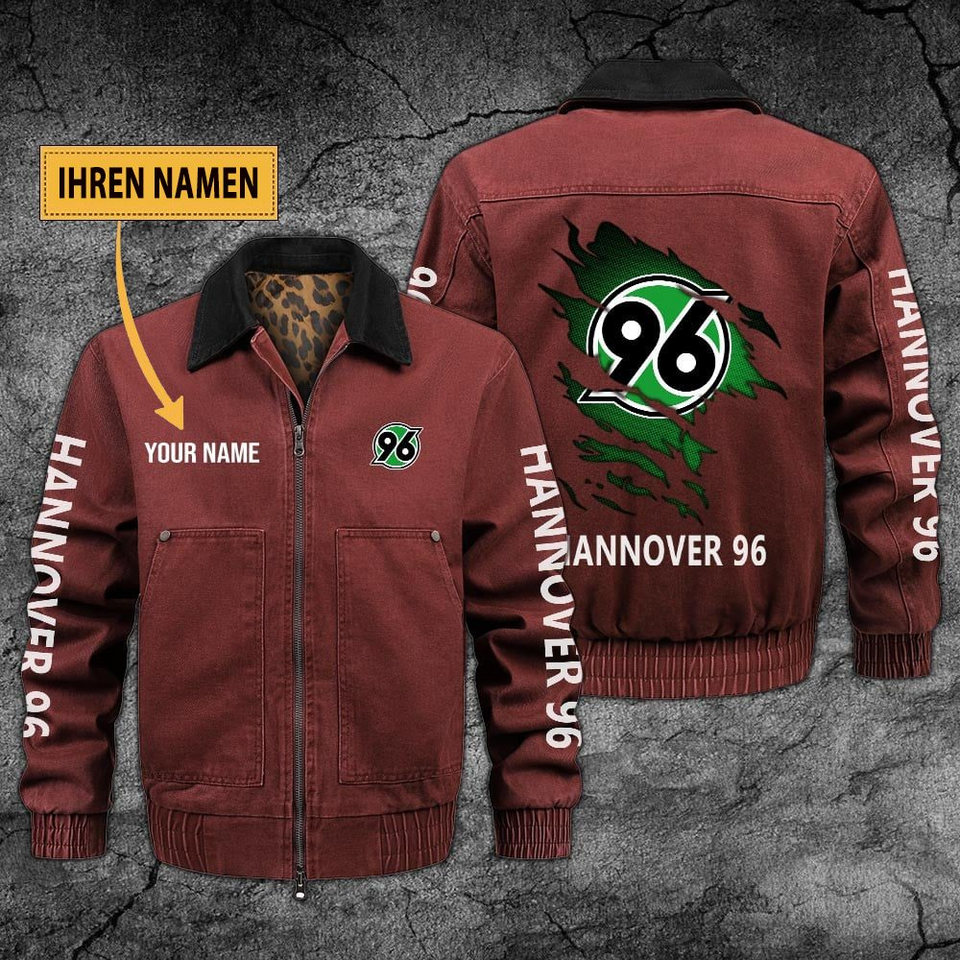 Personalized Hannover 96 Collared Bomber Jackets