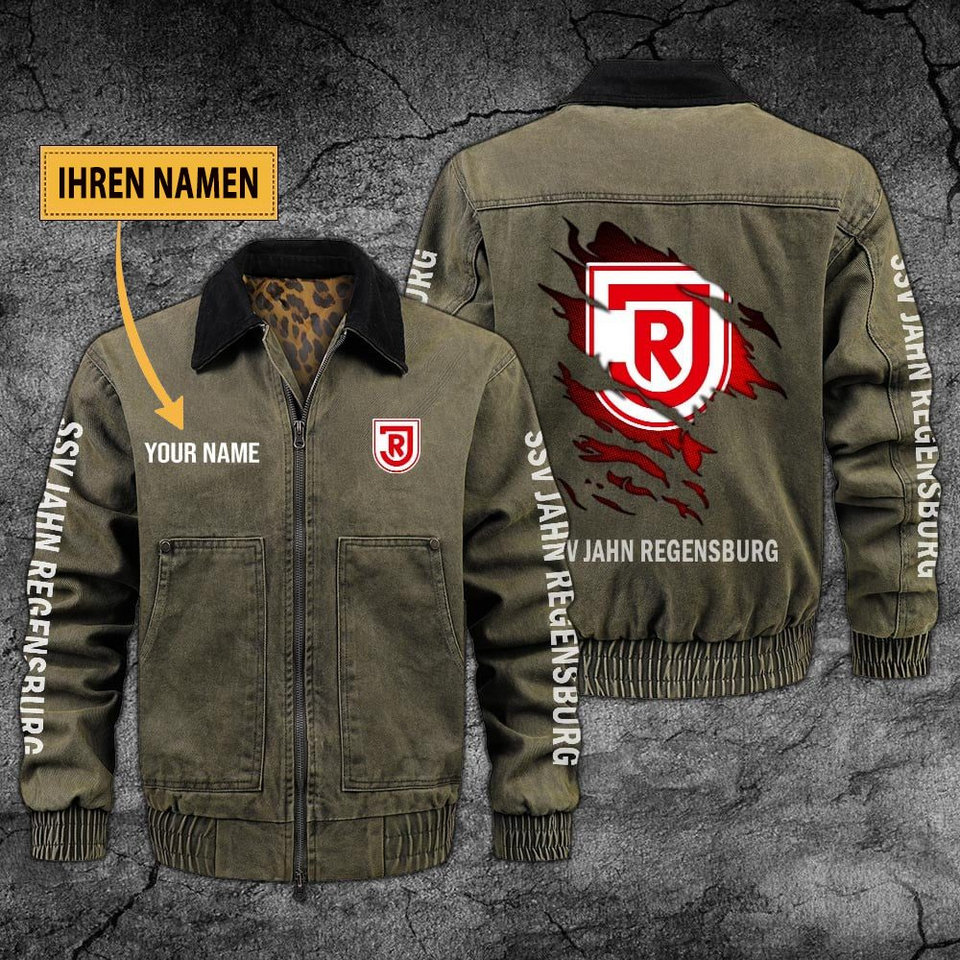Personalized Jahn Regensburg Collared Bomber Jackets