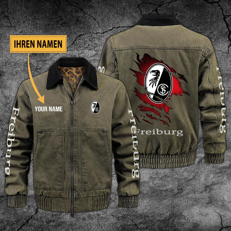 Personalized SC Freiburg Collared Bomber Jackets