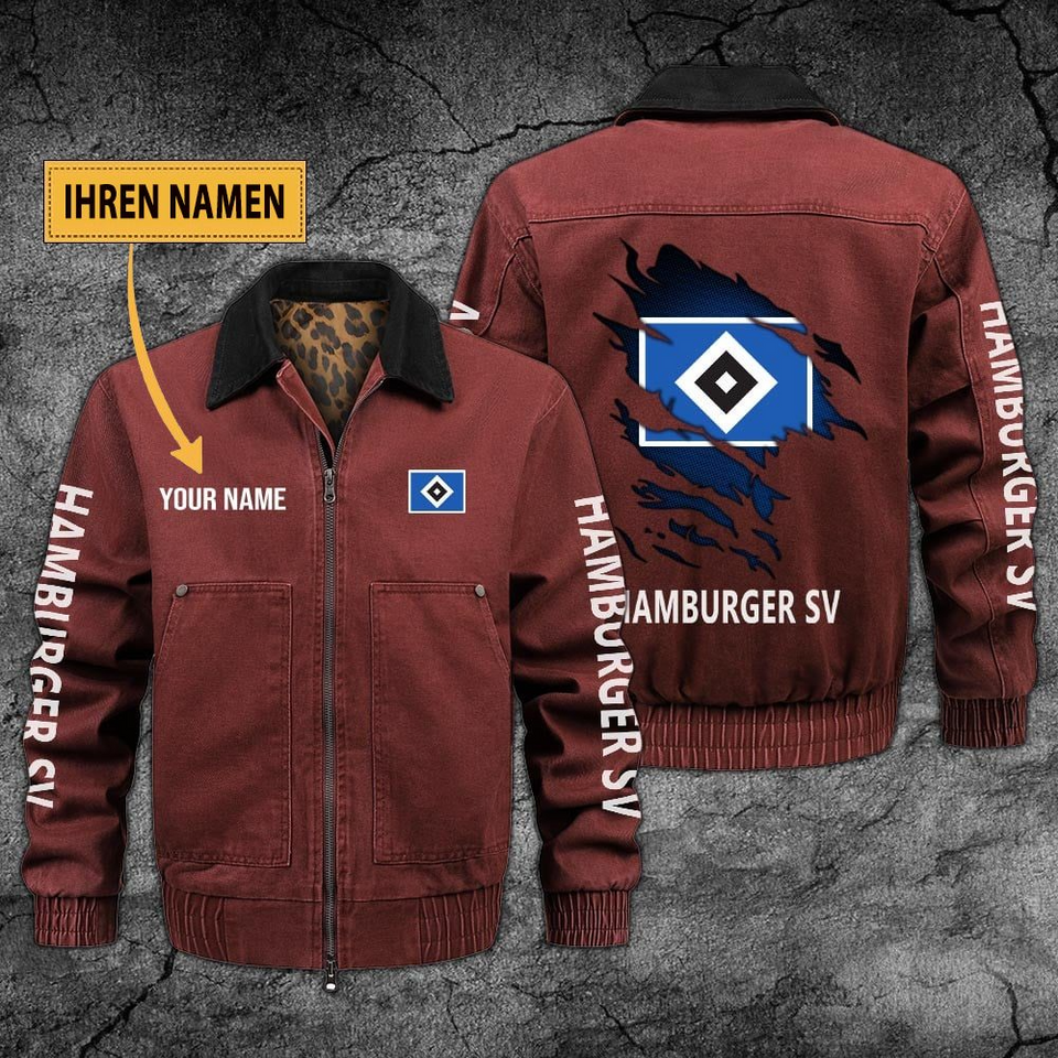 Personalized Hamburger SV Collared Bomber Jackets