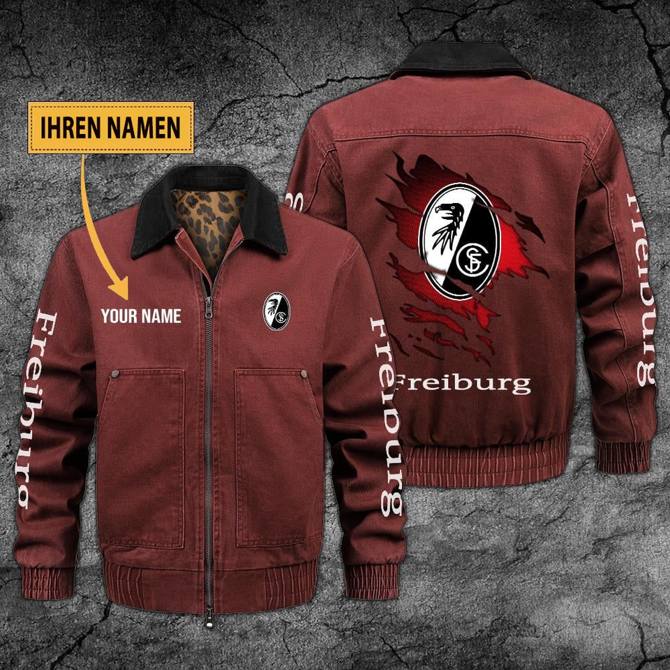 Personalized SC Freiburg Collared Bomber Jackets