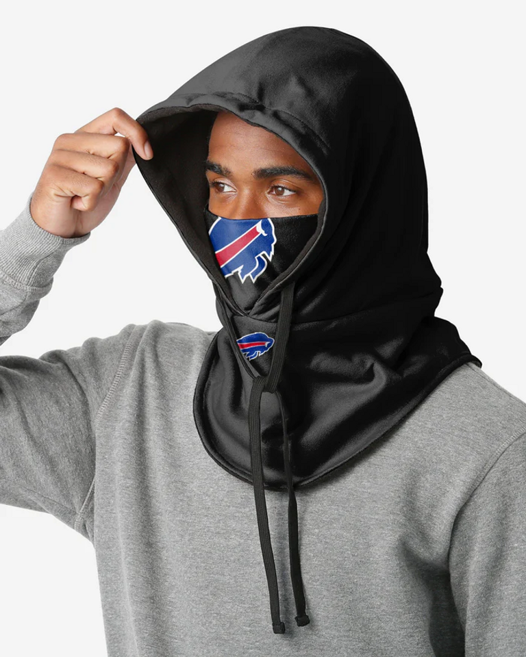 Buffalo Bills Black Drawstring Hooded Gaiter