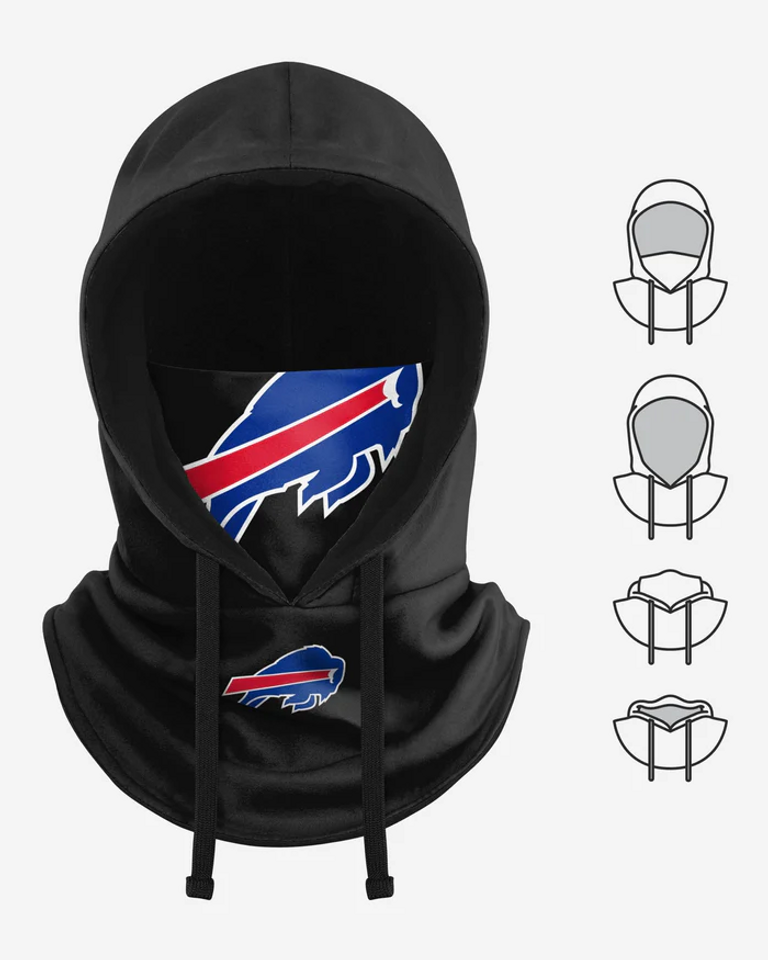Buffalo Bills Black Drawstring Hooded Gaiter