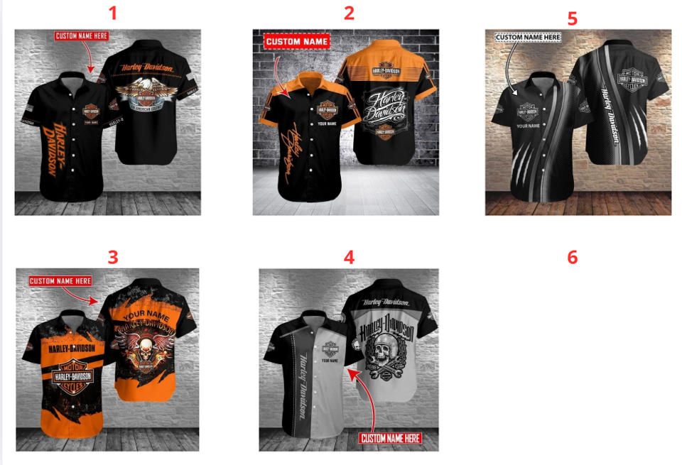 Personalized Harley Motor Davidsonn Racing Casual Shirt Button Down Unisex Adult