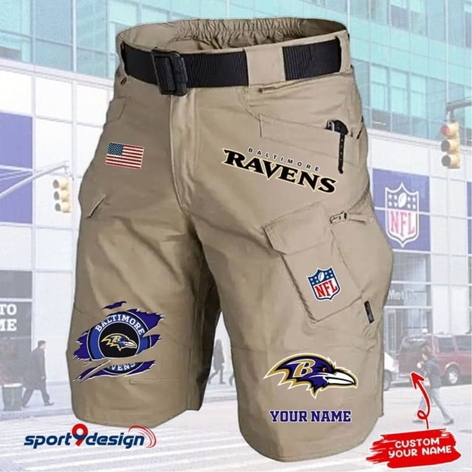 Baltimore Ravens Limited Edition Front Pockets Men Shorts (Belt Not Included
