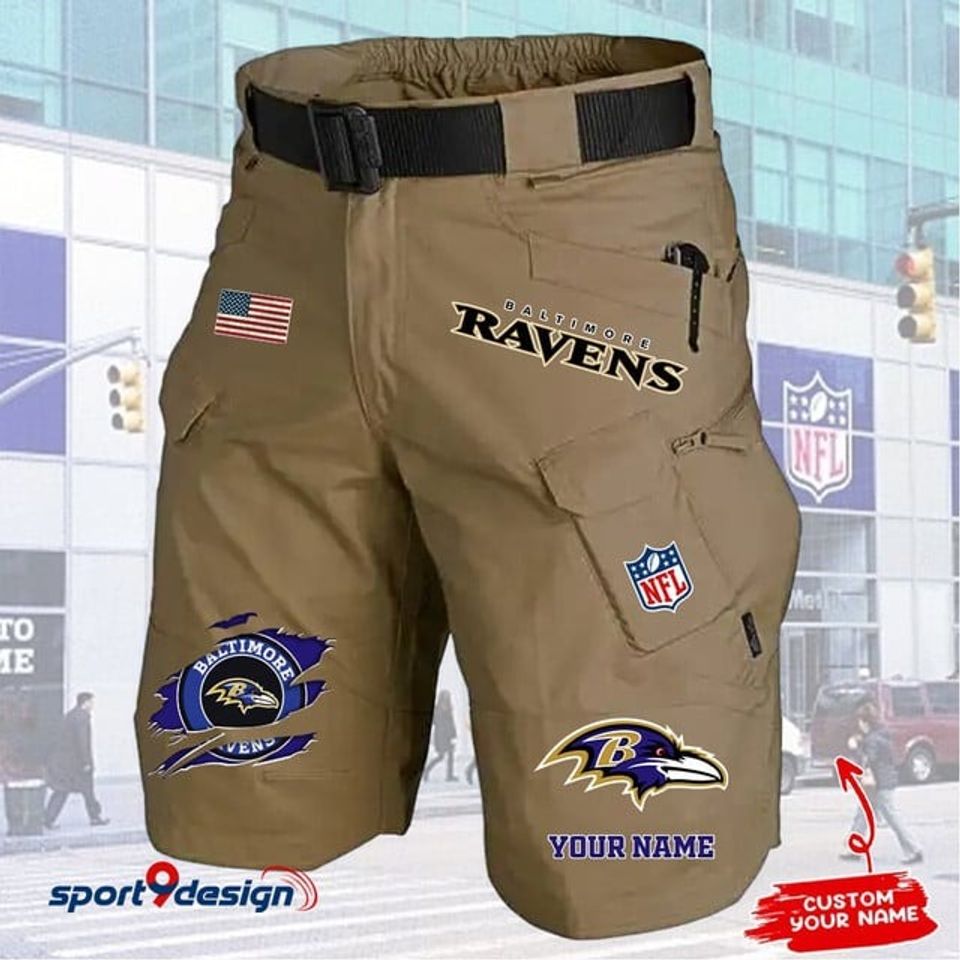 Baltimore Ravens Limited Edition Front Pockets Men Shorts (Belt Not Included