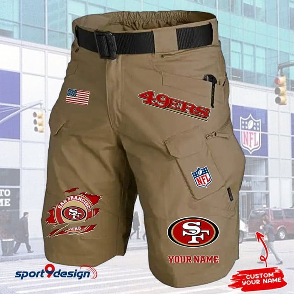 San Francisco 49ers Limited Edition Front Pockets Men Shorts (Belt Not Included)