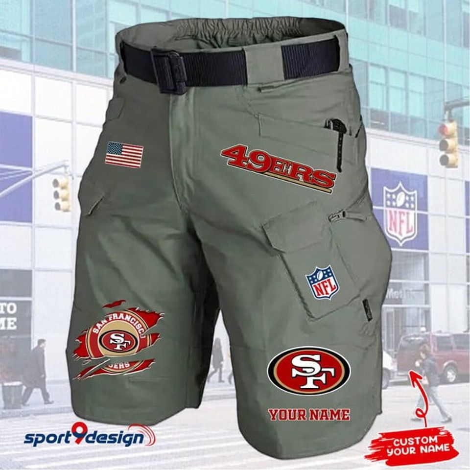 San Francisco 49ers Limited Edition Front Pockets Men Shorts (Belt Not Included)