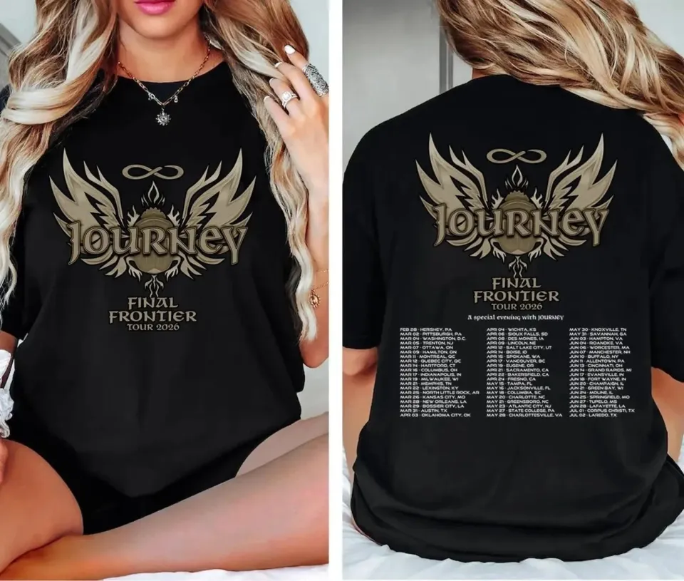 Journey Final Frontier Tour 2026 Shirt, Journey Band Vintage Concert Tee